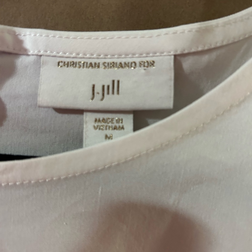 J.Jill x Christian Siriano White Tie-Side Tunic Dress Medium - Picture 8 of 9